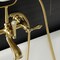 Kingston Brass AE551T7 7-Inch Wall Mount Tub Faucet with Hand Shower, Brushed Brass AE551T7 - alternate 3